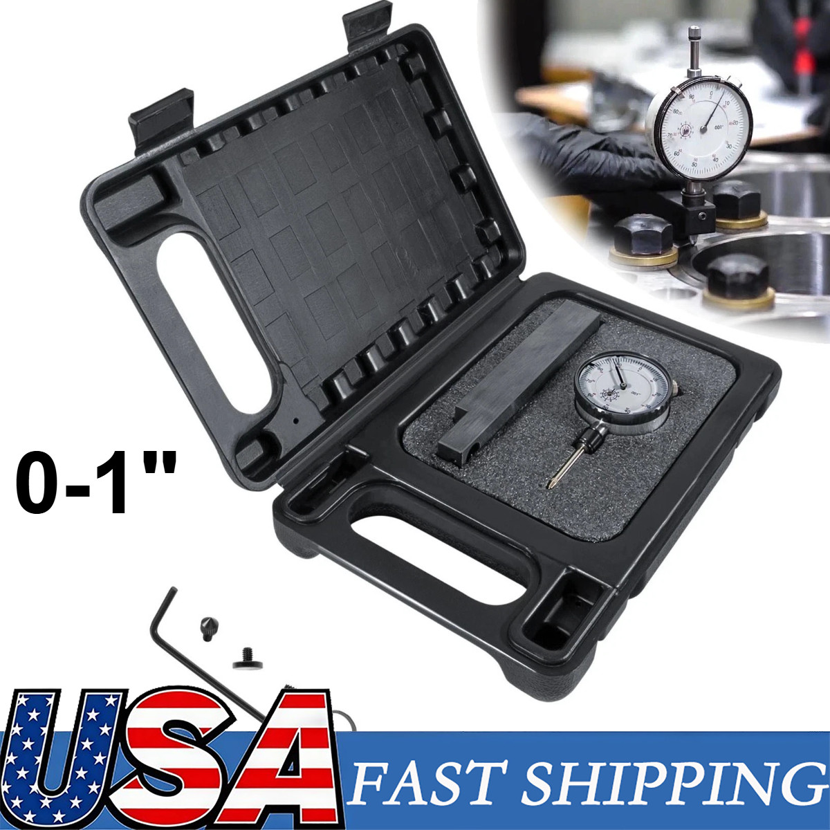 6434 Sleeve Height Counter Bore Gauge 0-1.00″ Engine Cylinder Tool for Diesel
