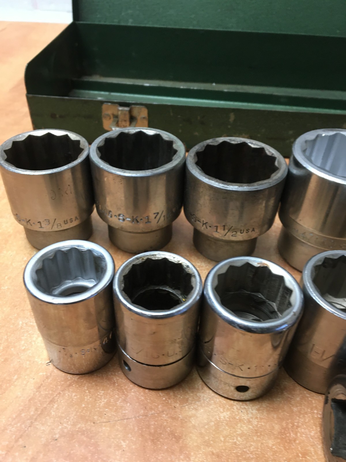 SK Tools 3/4 Drive 17pc Socket Set SAE 7/8 to 1-13/16″” Sockets Extensions READ