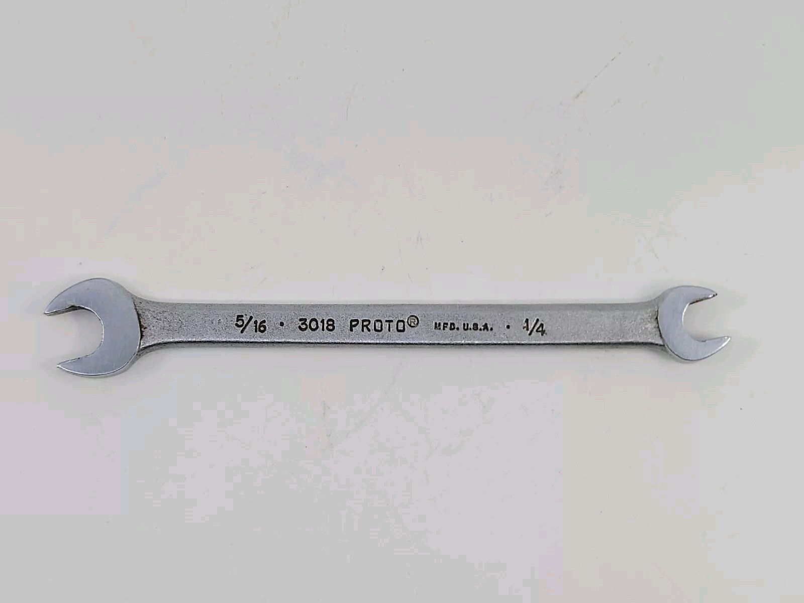 Proto Professional 1/4″ x 5/16″ Short Open End Wrench 3018 USA