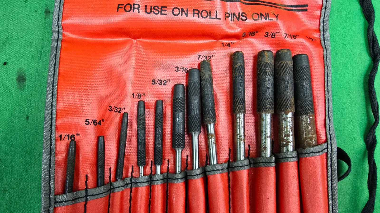 Snap-On PPR712K Roll Pin Punch Set COMPLETE SET (E7)