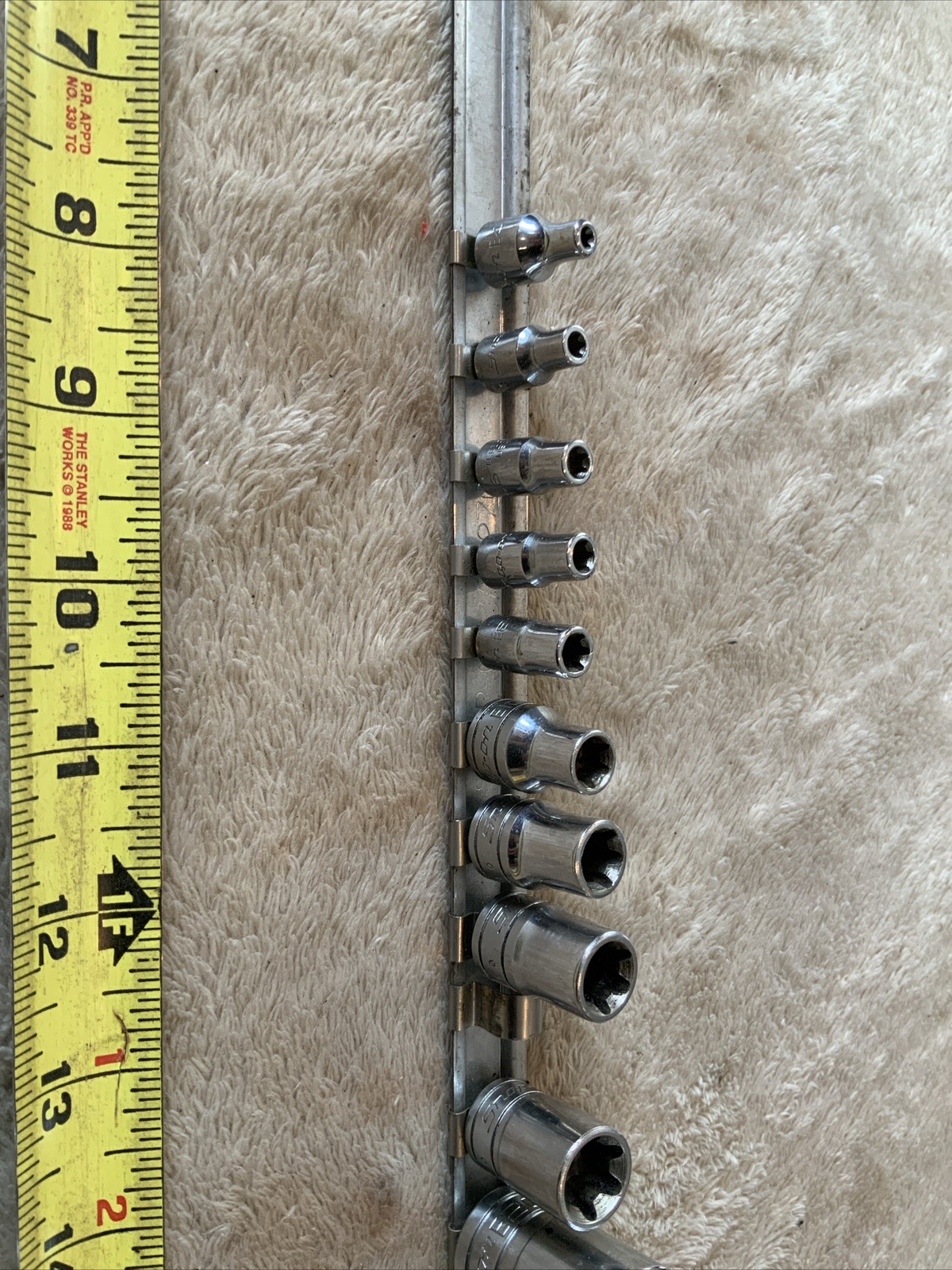 Snap On Inverted Torx Socket Set, 1/4, 3/8 And 1/2 Drives, See Pics…11pc