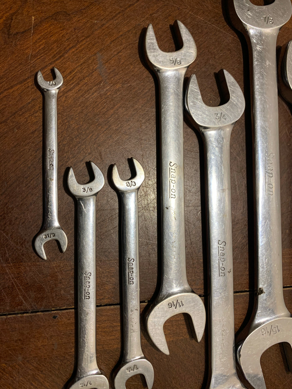 U-PICK Snap On tools USA Vintage Wrench SAE double Open End Standard Spanner Vs