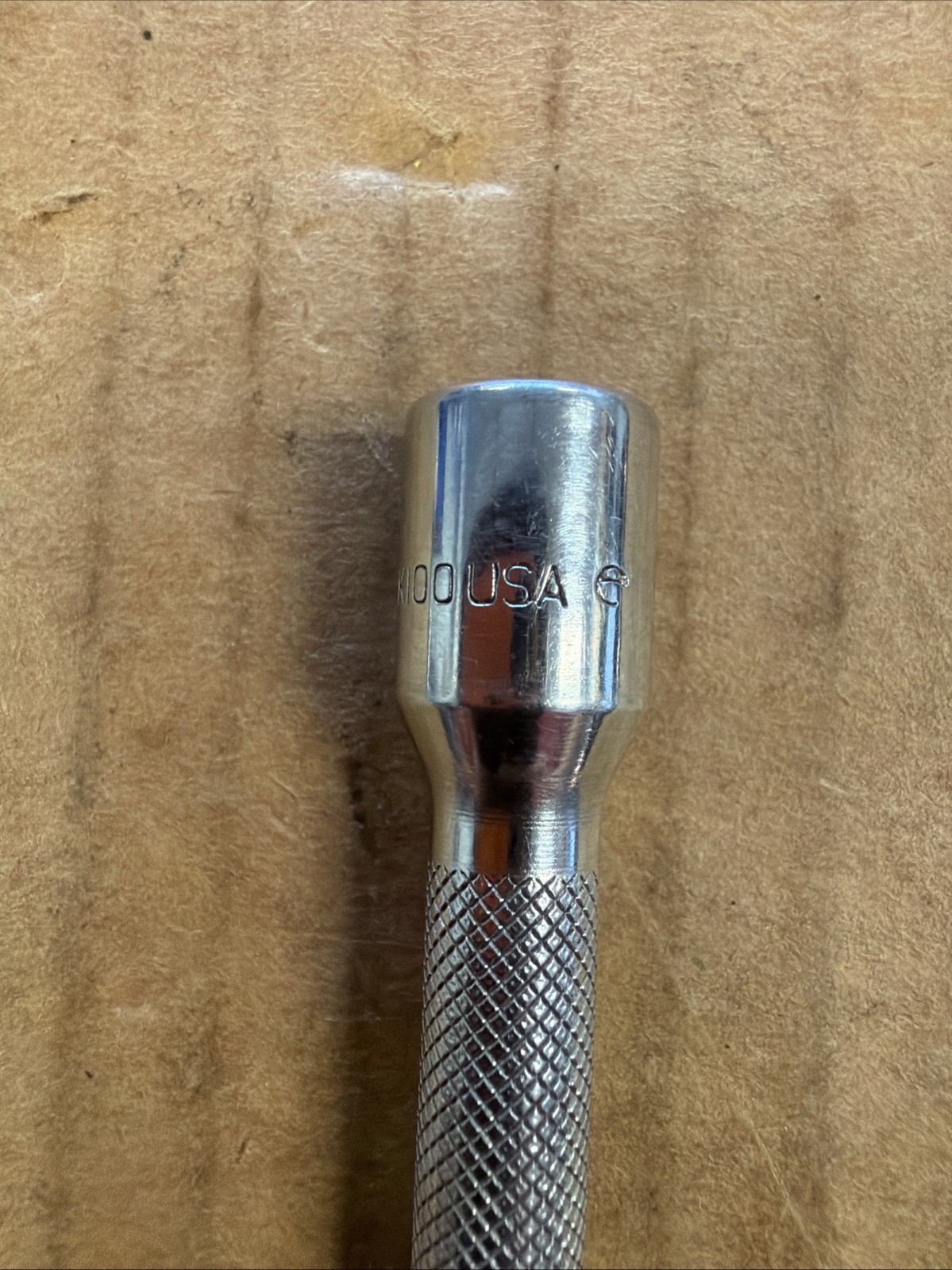(F3026) Snap On 1/4″ Drive 10″ Chrome Knurled Friction Ball Extension TMXK100