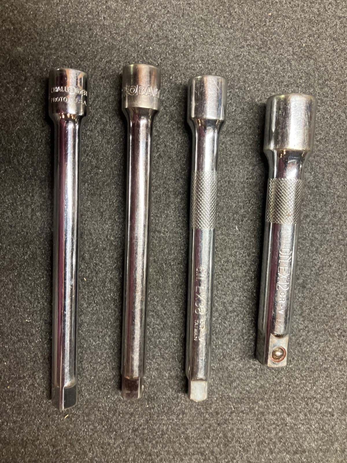 (e) 4 Piece Drive Extension Set (Kobalt & Proto Included)