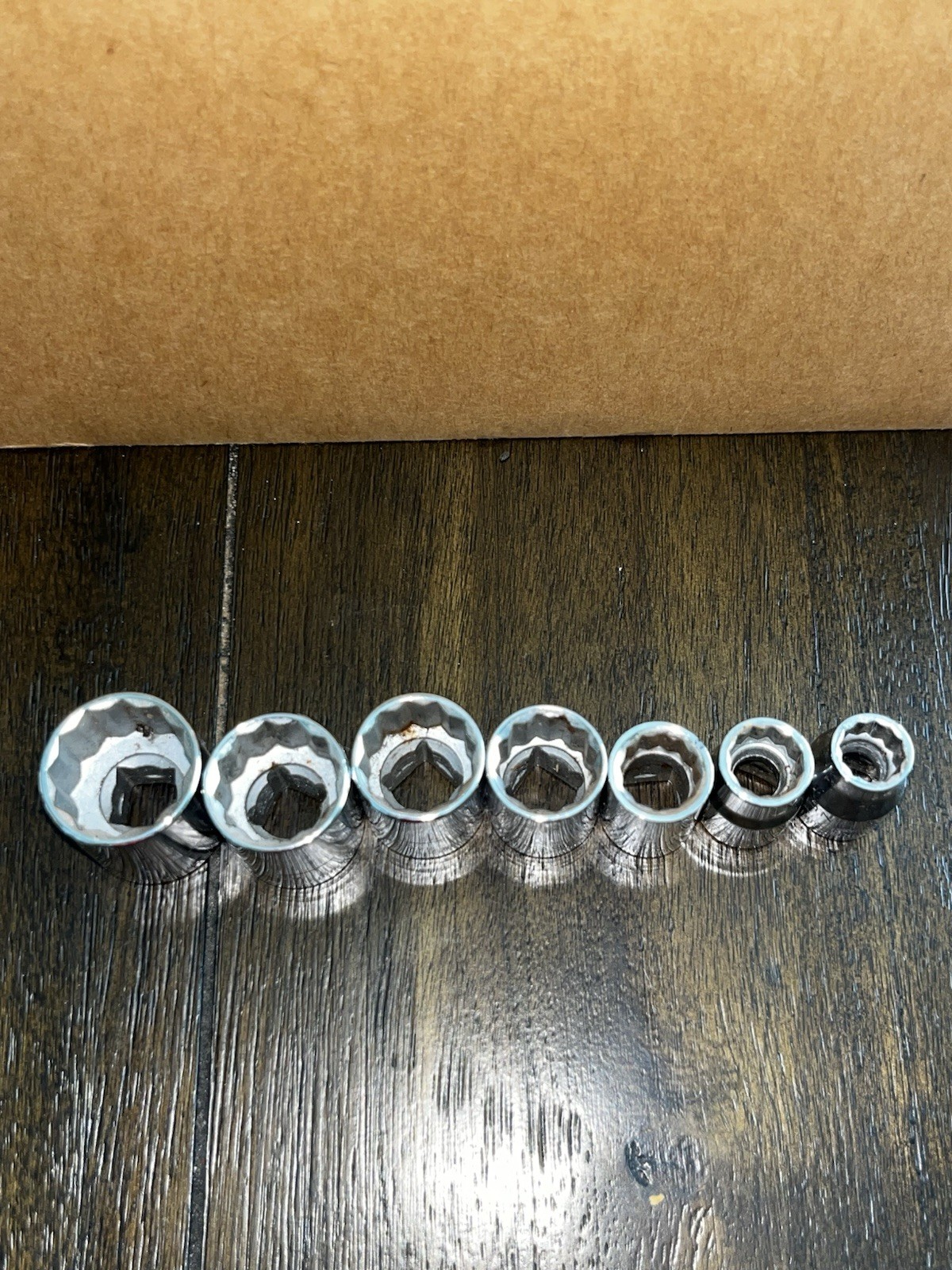 Craftsman 12 Pt Metric Sockets V & G (7) Pieces: 19- 17 – 16 – 14 – 11 – 10 – 9