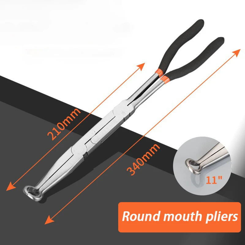 13 Inches Long Nose Pliers Professional Double Joint Flat Nose Pliers Tools