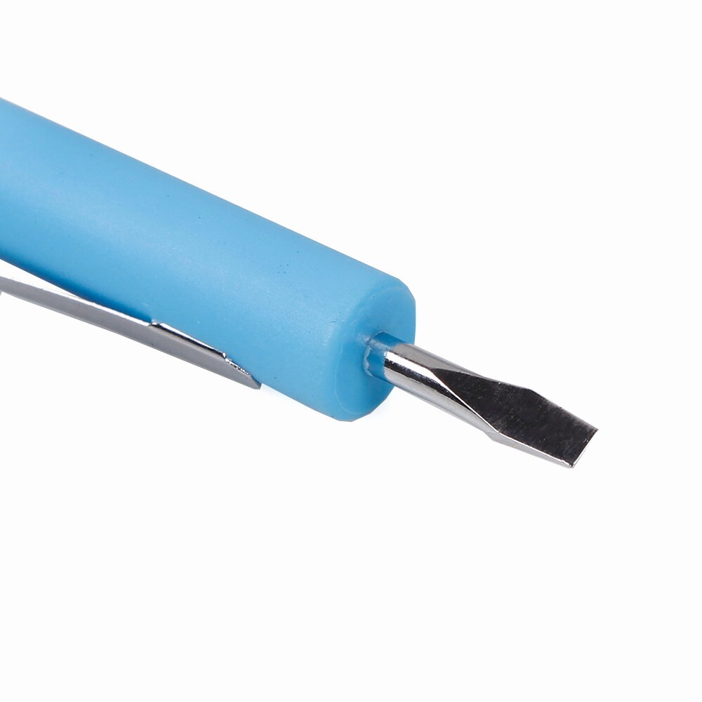 10PCS Mini Pocket Screwdriver Flat Tip w/ Magnet and Clip Phillips Slotted Flat