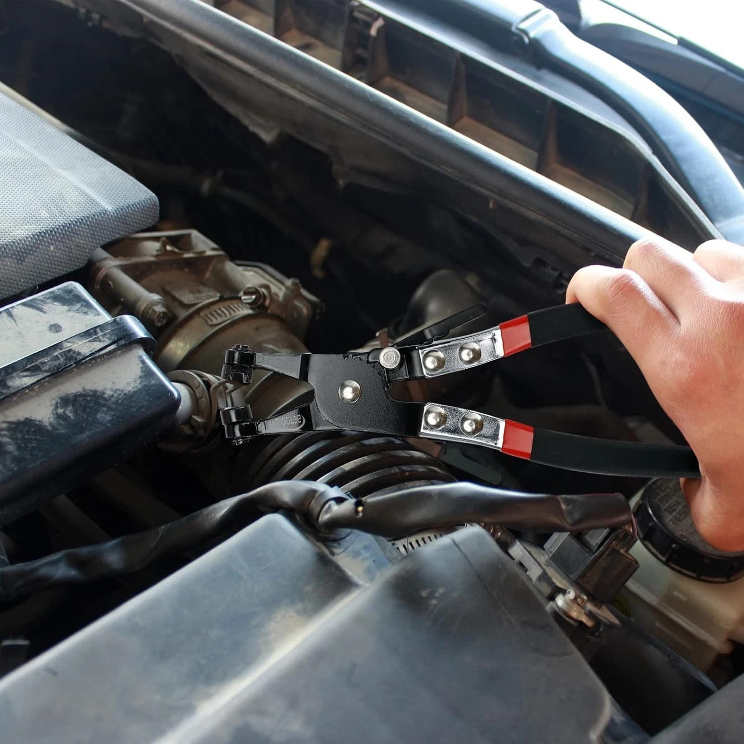Versatile 9pc Hose Clamp Pliers Set for Efficient Automotive Maintenance