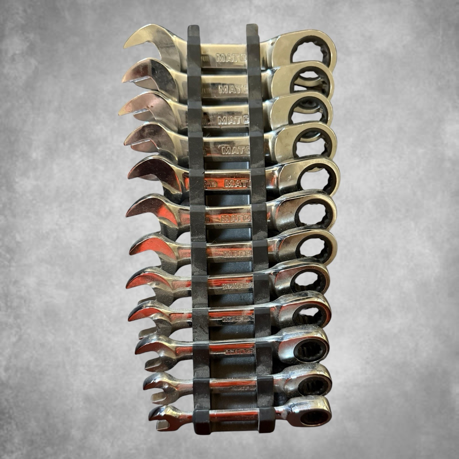 Matco Stubby Ratcheting Wrench Set 8mm-19mm 12pc