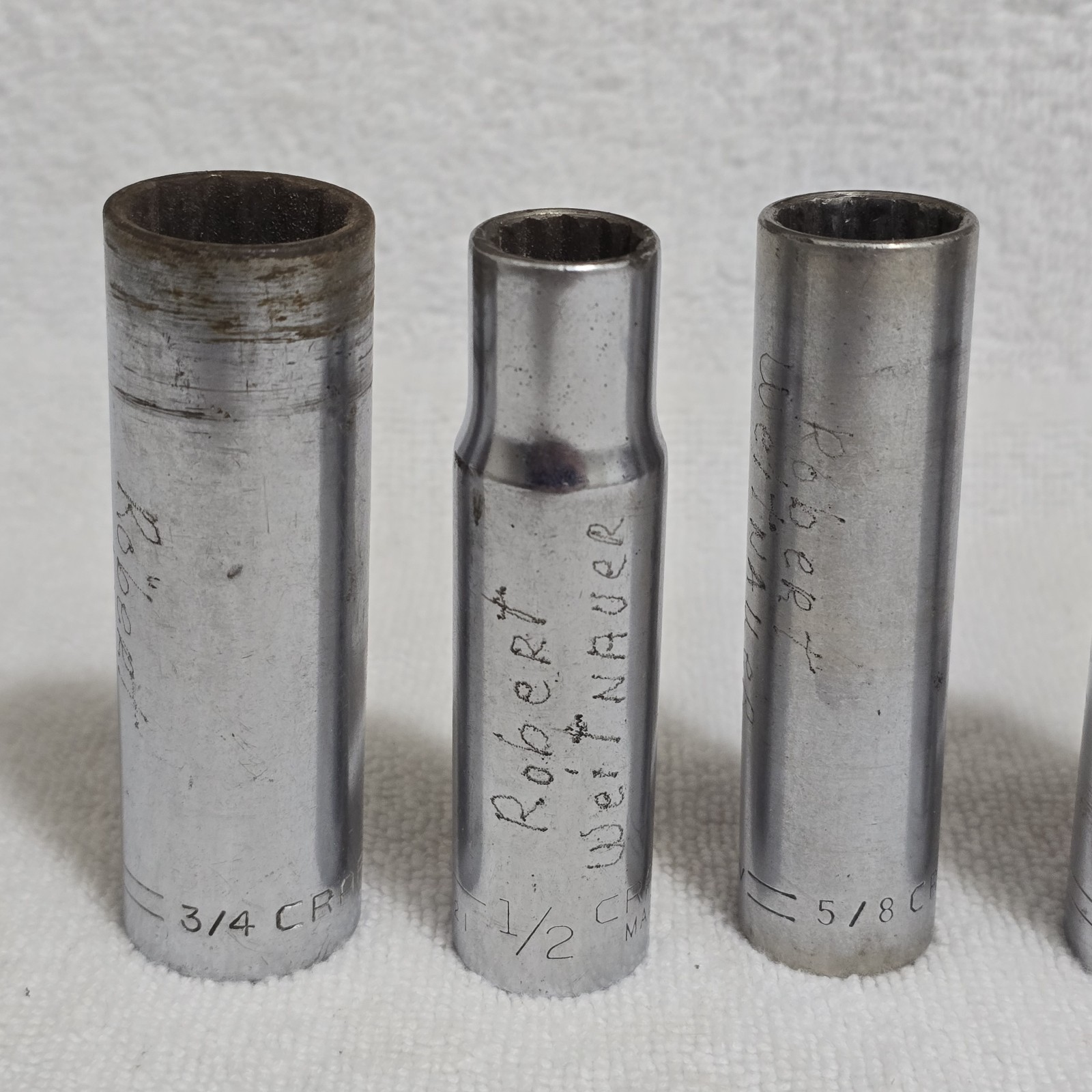 VTG Craftsman USA 1/2″ Drive Deep Socket Set 6pc 1/2-1″ + 13/16 Spark Plug