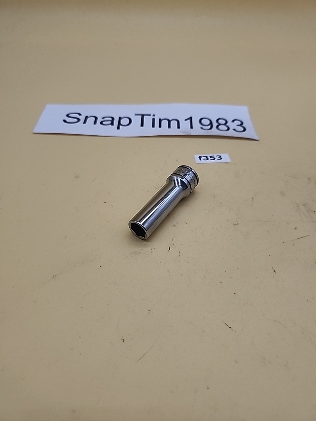 Snap-on Tools 3/8″ Deep Socket 3/8″ Drive 6 Point SFS121 USA