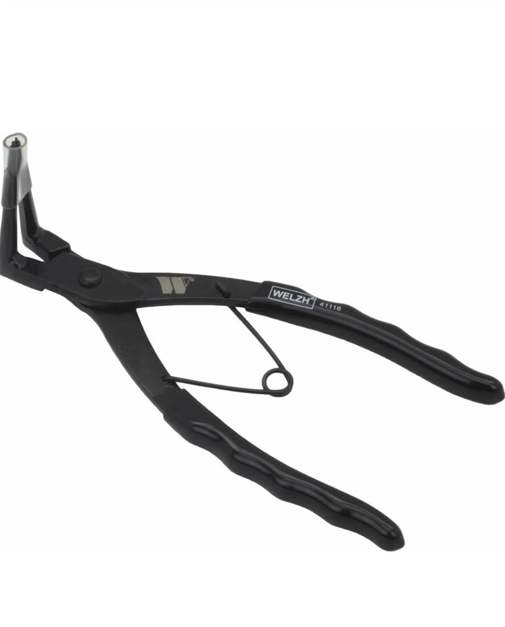 Motorcycle Motorbike Snap Ring Circlip Pliers Bent Nose Spring Loaded 90-Degree