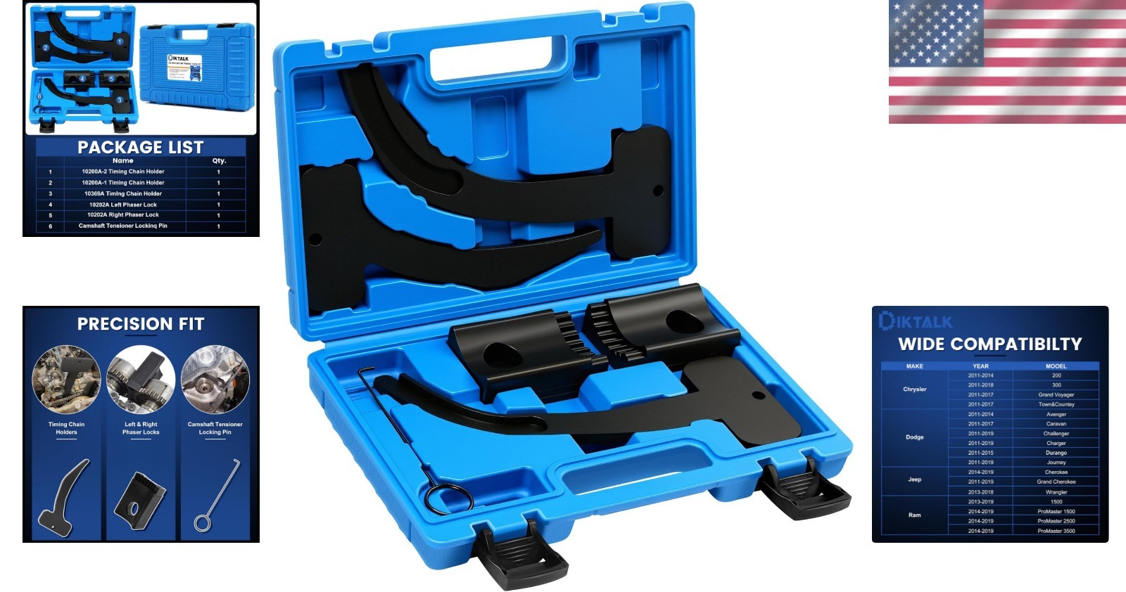 3.6L Pentastar Timing Tool Kit for Chrysler/Dodge/Jeep/Ram 2011-2019