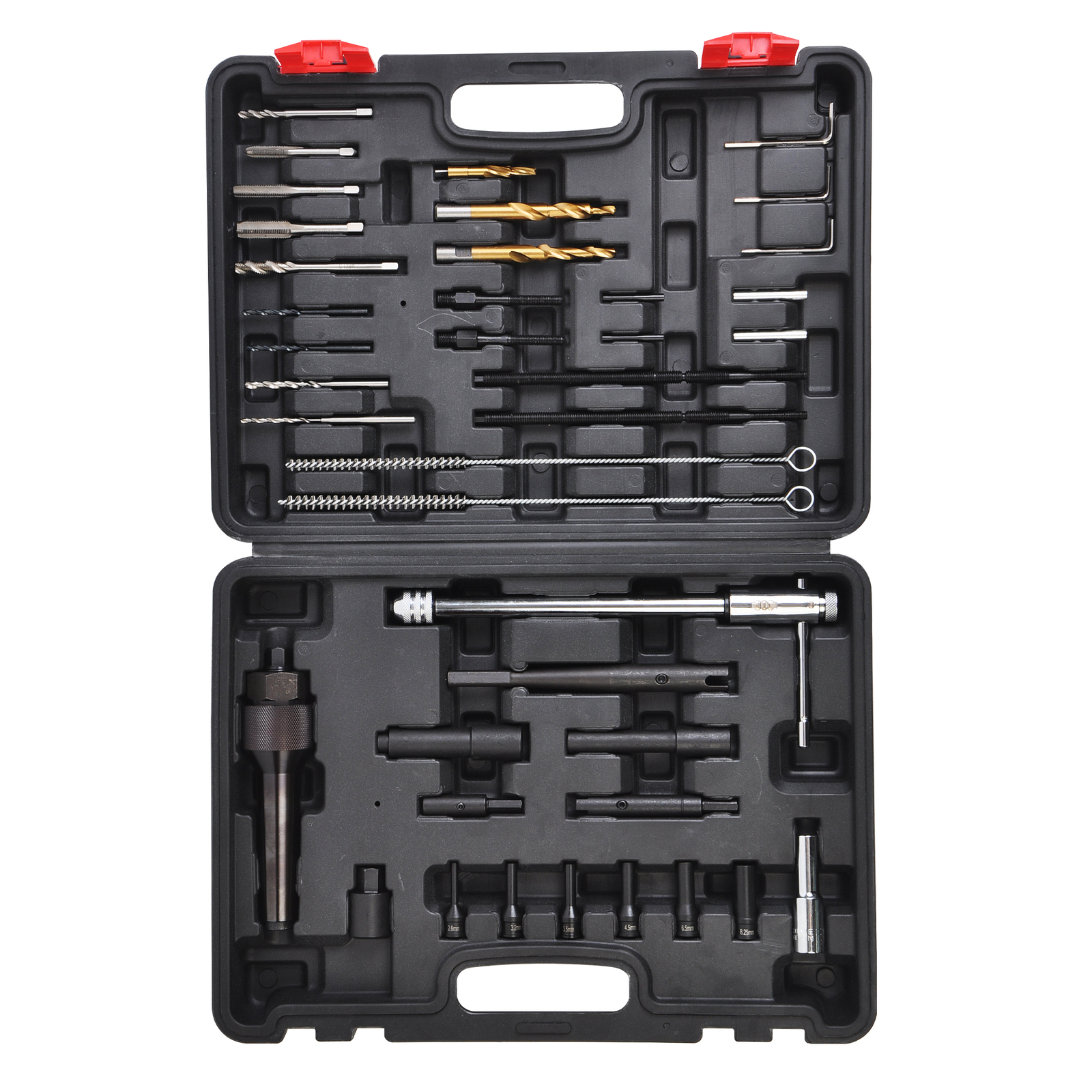 40pcs Glow Plug Removal Threads Tool, Thread Repair Set M8x1 M10x1 Cleaning Kit
