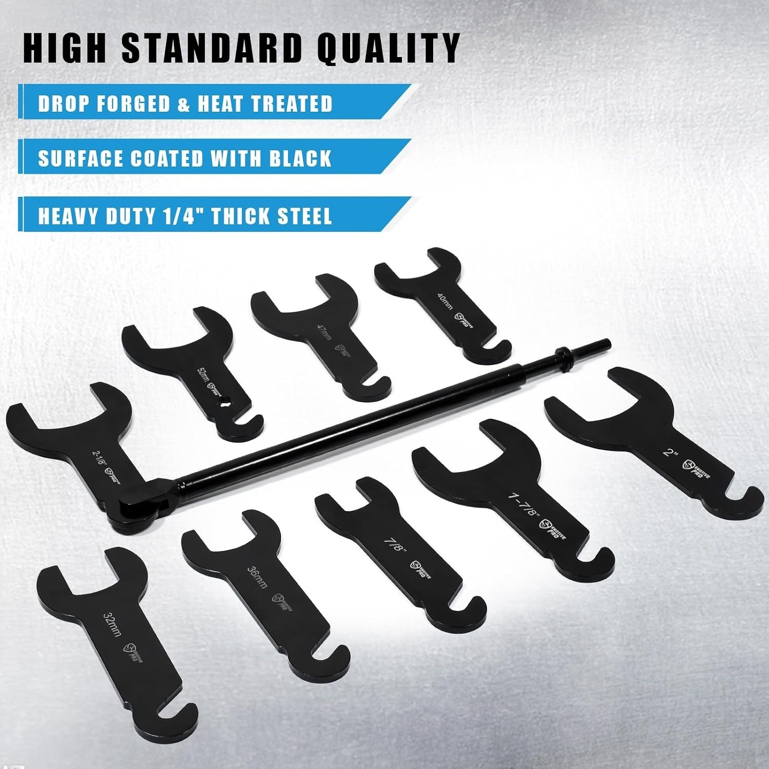 Durable 10-Pc Carbon Steel Fan Clutch Wrench Set – Precision & Reliability