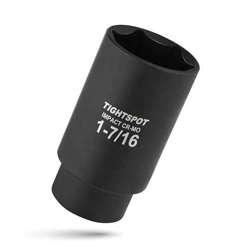 1/2″ Drive 1-7/16″ Deep Impact Socket, Anti-Rounding 6-Point, Heat-Treated CRMO