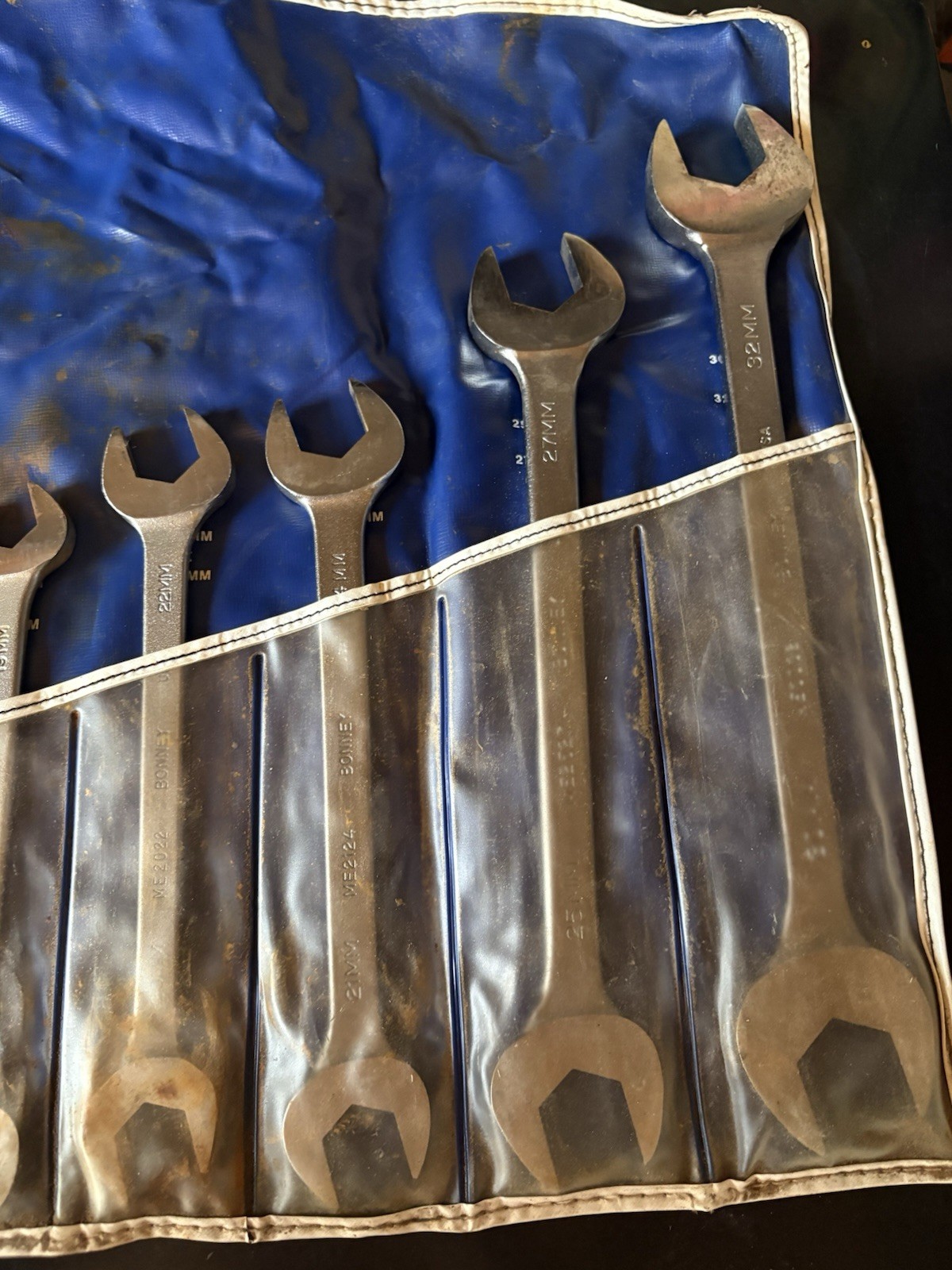Vintage Bonney Wrench Set With Sleeve Case *missing one*
