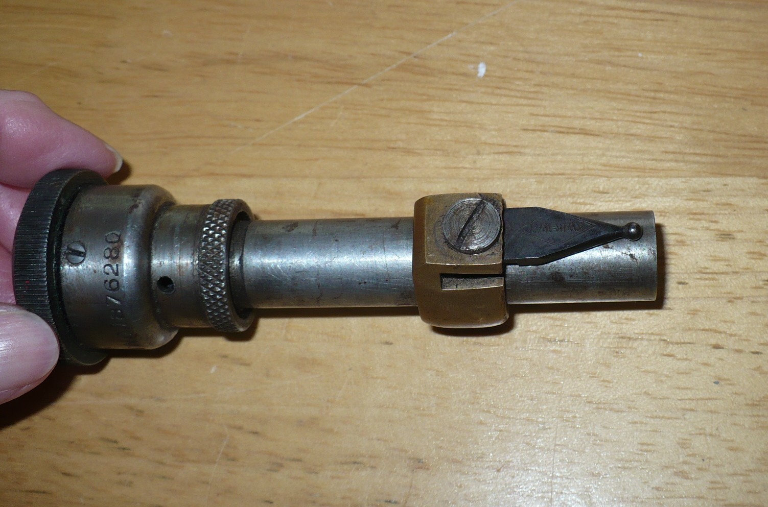Vintage Kwik-Way Valve Seat Run Out Gauge Dial Indicator for .437 pilots 1/1000