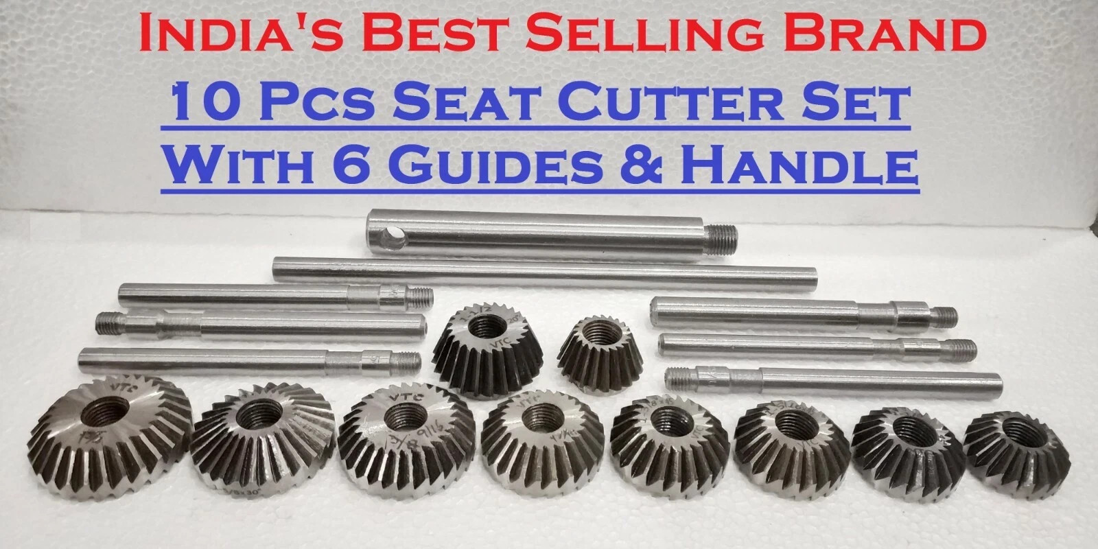 AUTOMOTIVE INDUSTRIAL TOOL-HEAVY DUTY 10 PCS VALVE SEAT & FACE CUTTER SET