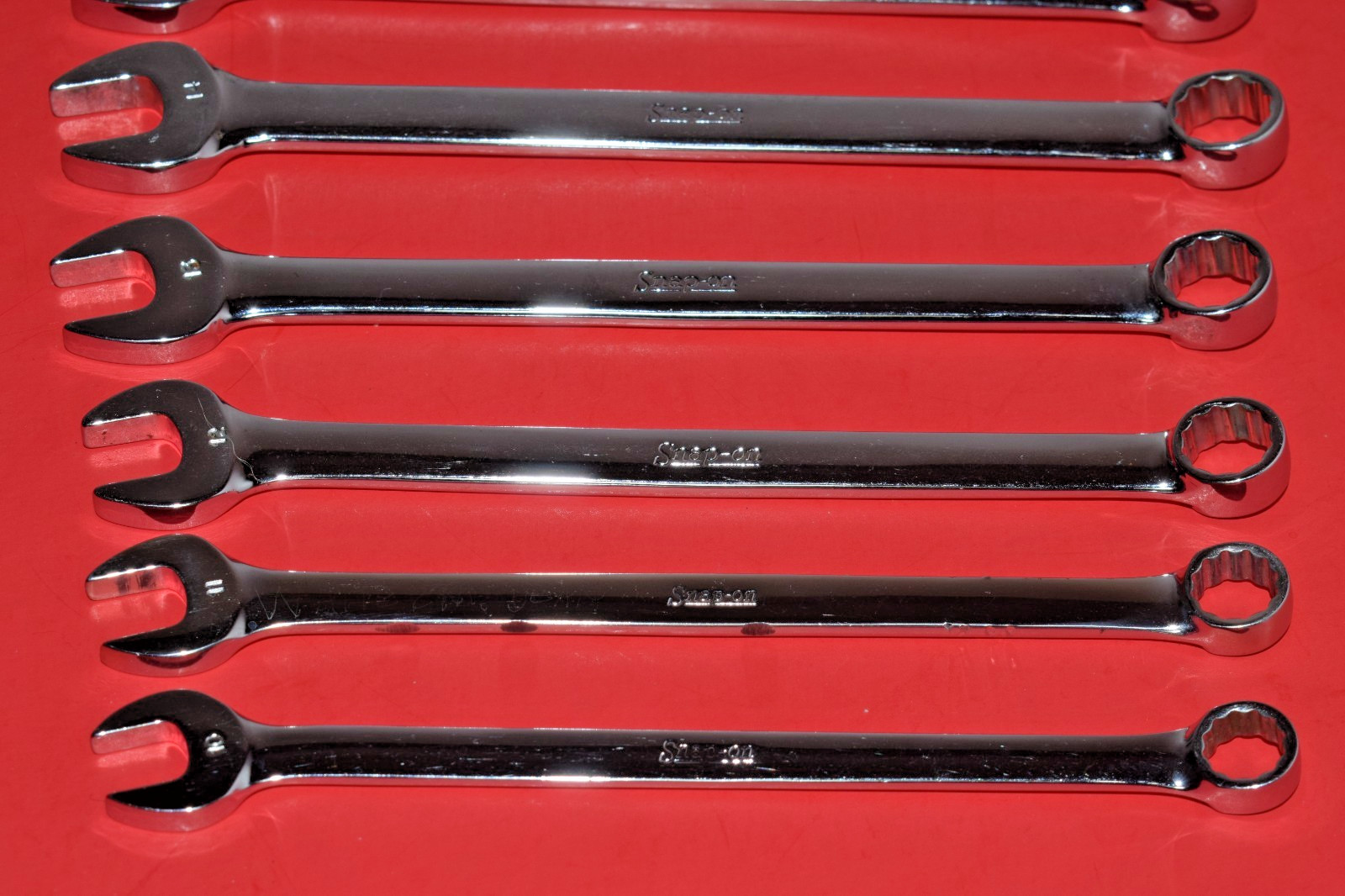 NICE Snap-On 12pc Metric 12 Point Flank Drive Combination Wrench Set 10 – 21mm