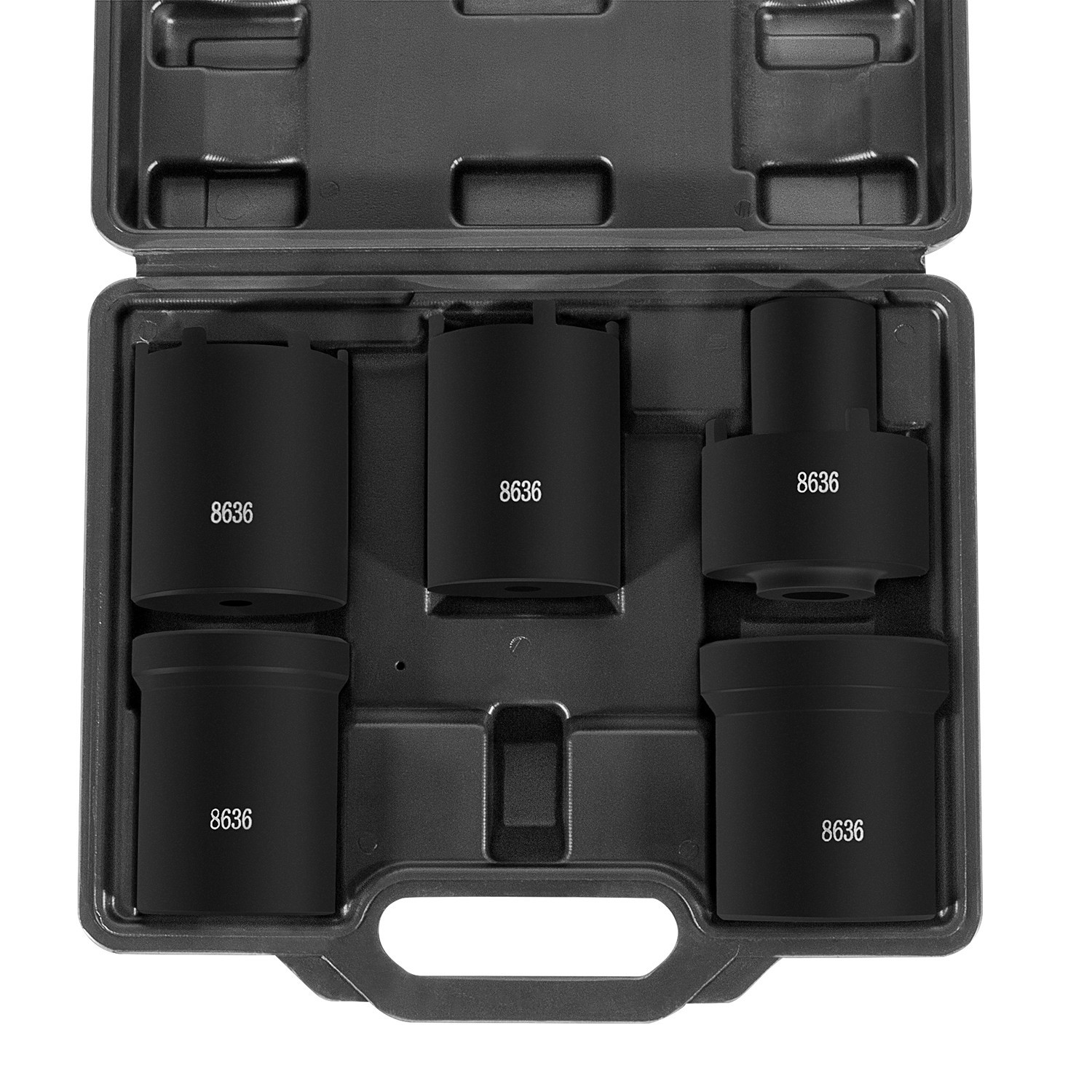 5pcs Spindle Nut Sockets Kit Axle Hub Nut Socket For Ford Dana 50/60, 1/2″ Drive