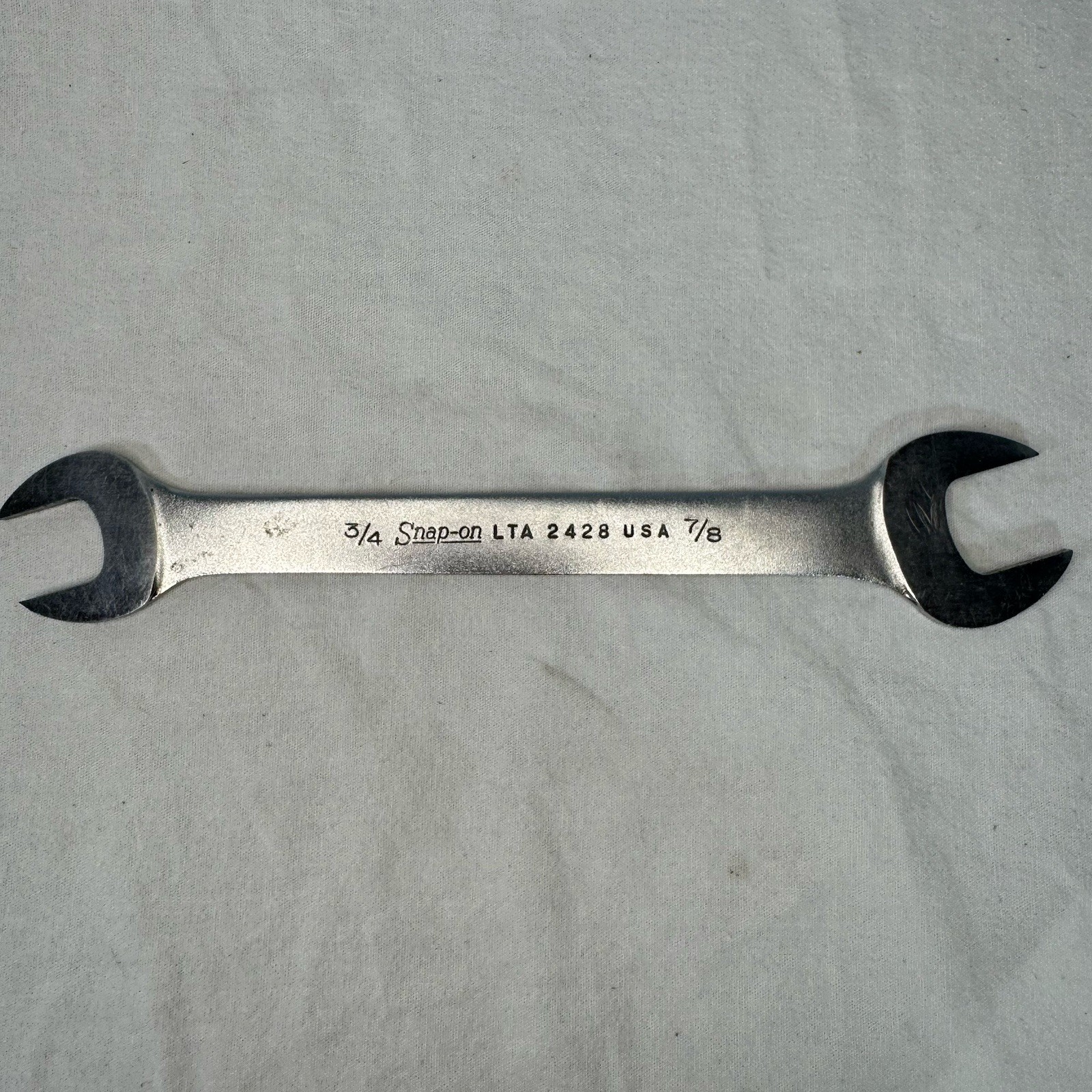 Snap On Tools LTA 2428 3/4″ x 7/8″ SAE Low Torque Slime Line Open End Wrench