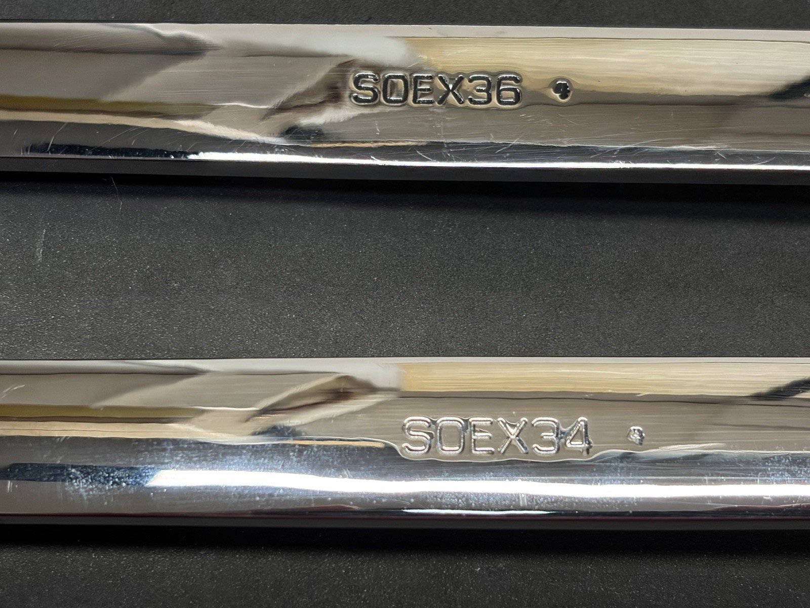 NICE! Snap-On Large 5pc Flank Drive Plus SAE Combination Wrenches Wrench Set