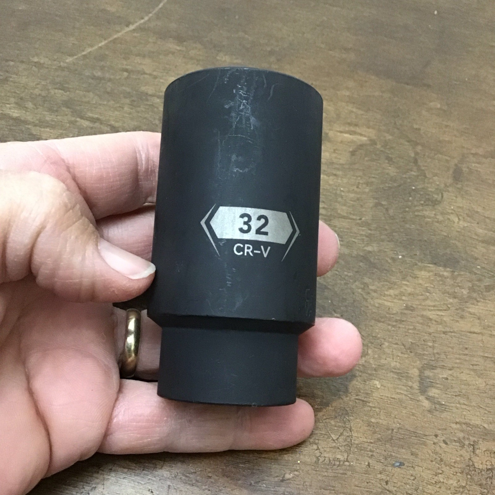 32mm Deep Impact Socket 1/2 Inch Drive CR-V Chrome Vanadium 12 Point