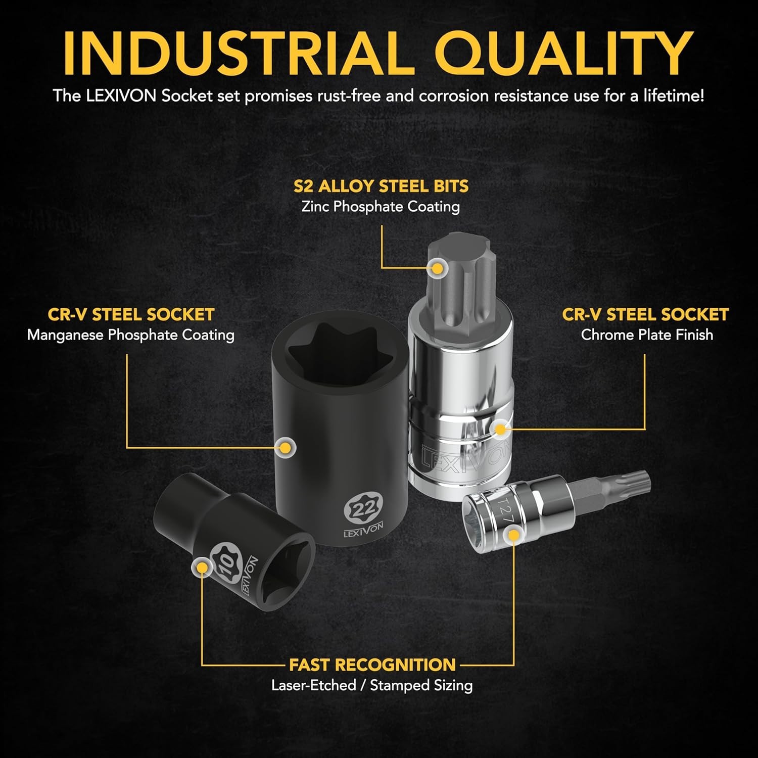 Durable Torx & Star Bit Set | S2 Alloy & Cr-V Steel