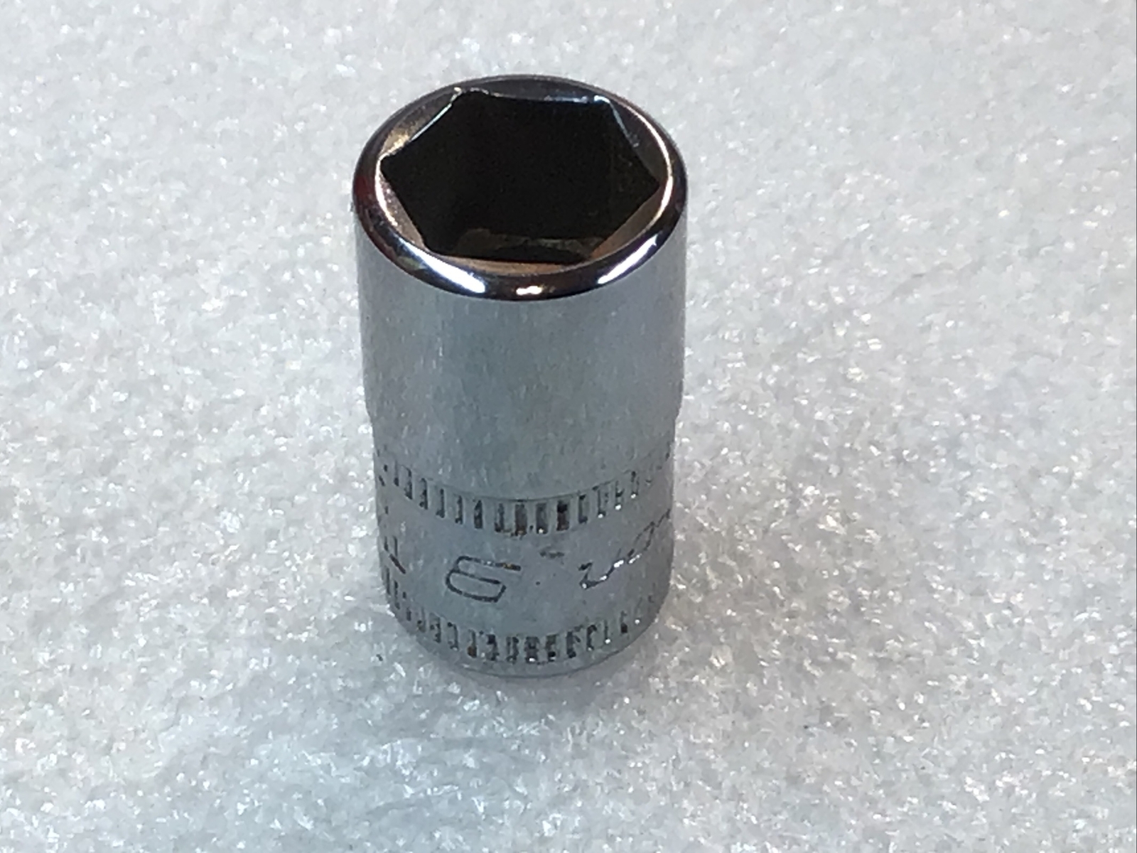 Snap On TMM9 – 9mm, Metric, Chrome, Shallow, Socket, 1/4″ Dr., 6 Pt.,-USA-NEW
