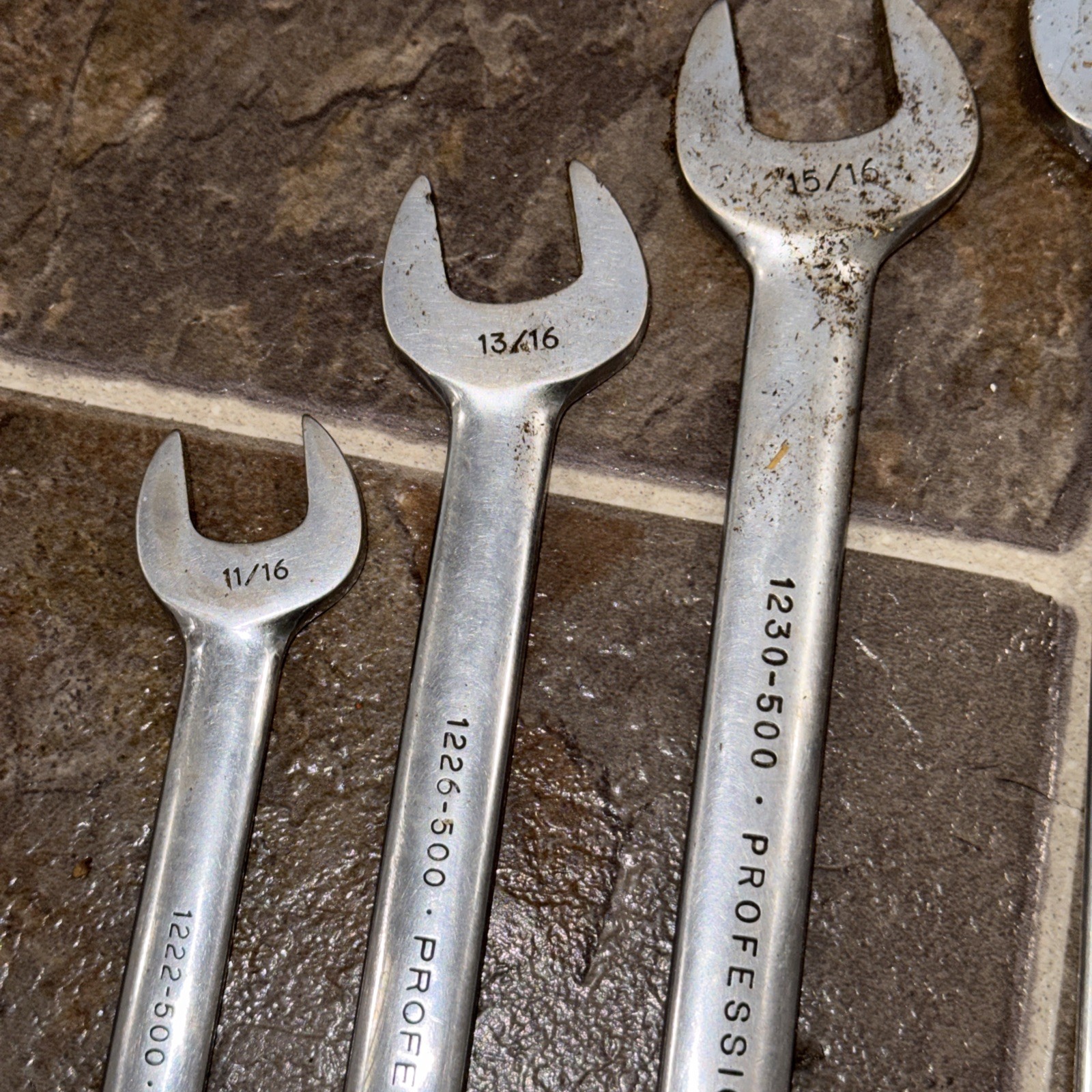 Proto Professional 500 6pc Open End Wrench Set 1222,1226,1230,1233,1234,1236