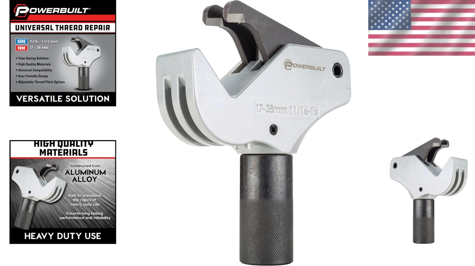 Universal Thread Repair Tool for SAE & Metric – Quickly Fix Damaged Threads