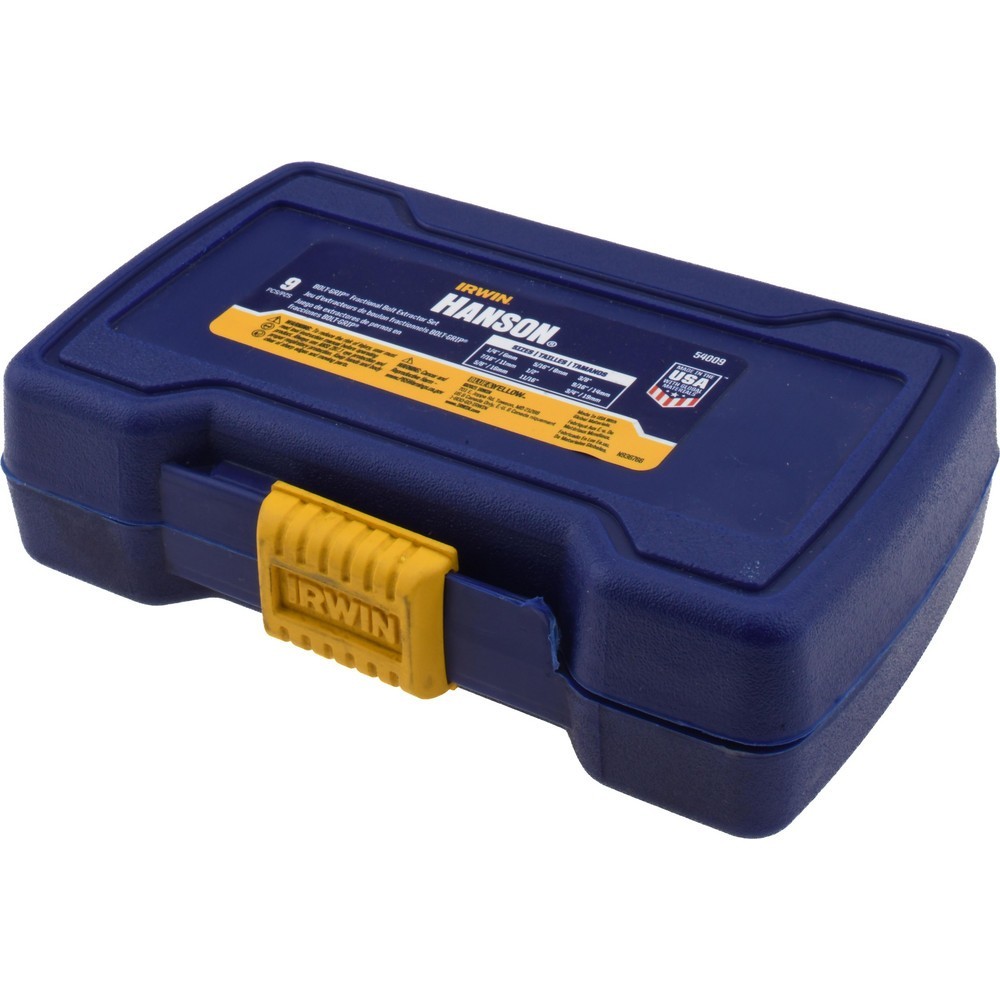 Irwin Hanson 54009 9 Piece Sae Bolt Extractor Set 1/4″-3/4″ new