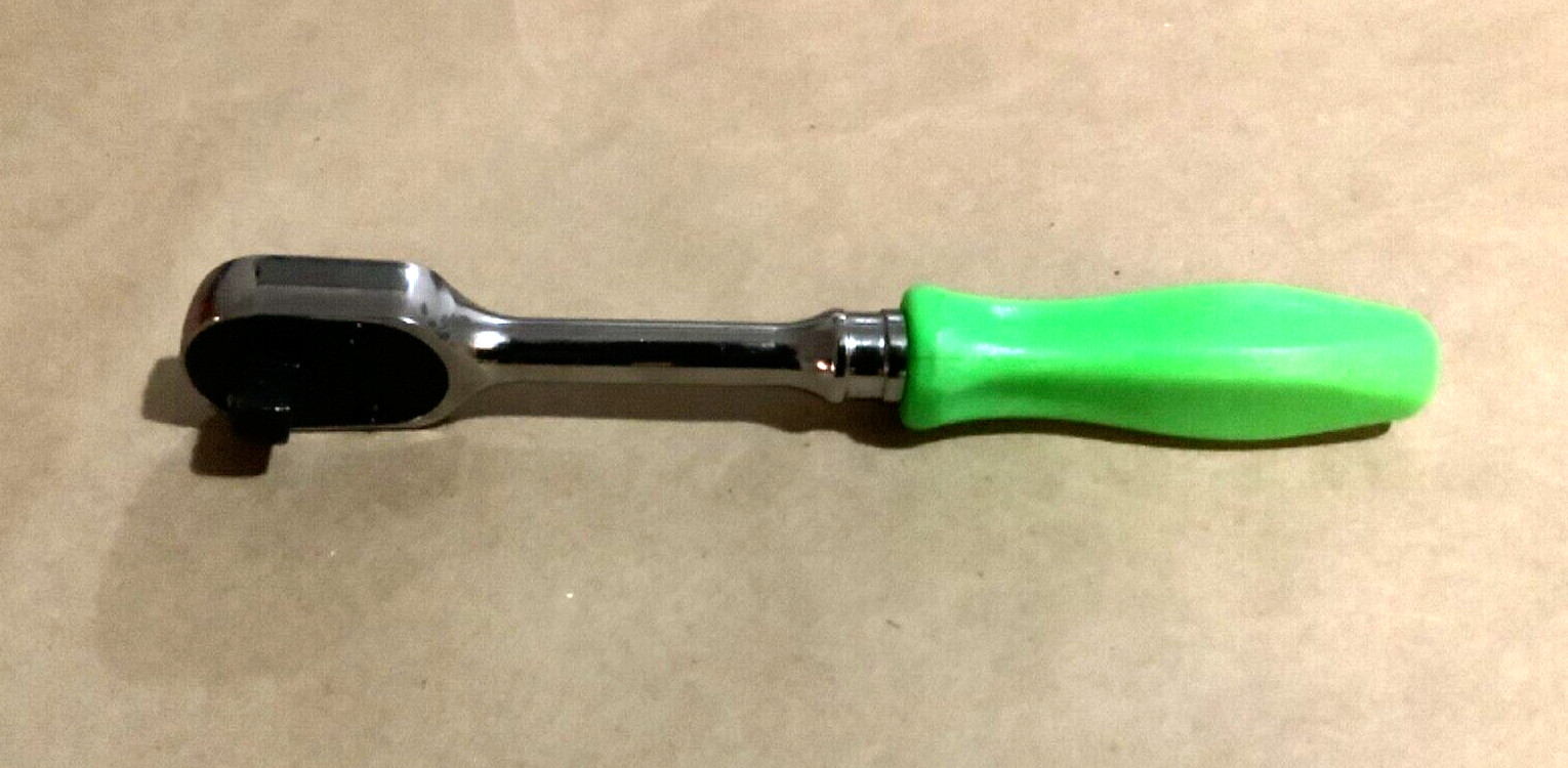 New Snap-on™ 3/8″ drive Ratchet 9″ long Dual 80 Tech Green Hard Handle FHD80G