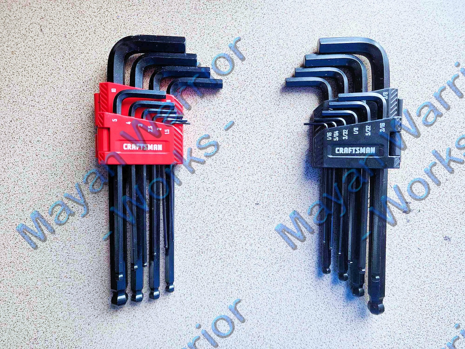 CRAFTSMAN 20-key Standard (Sae) and Metric Combination Hex Key Set CMHT26028