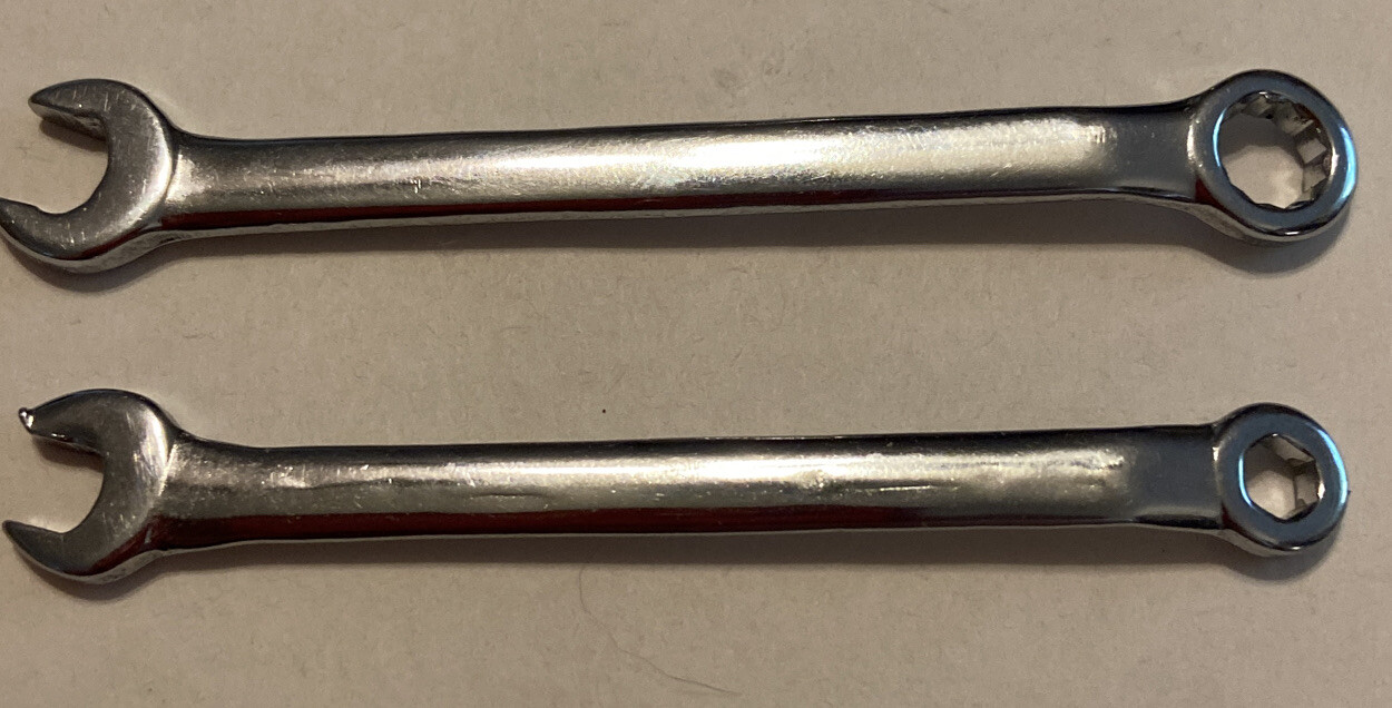 Two Craftsman Ignition Combination Wrenches 7/32×15/64 & 3/16×5/32