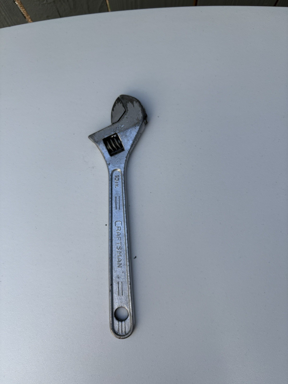 Vintage Craftsman 10″ Inch 250mm Adjustable Wrench Forged in USA – 44604