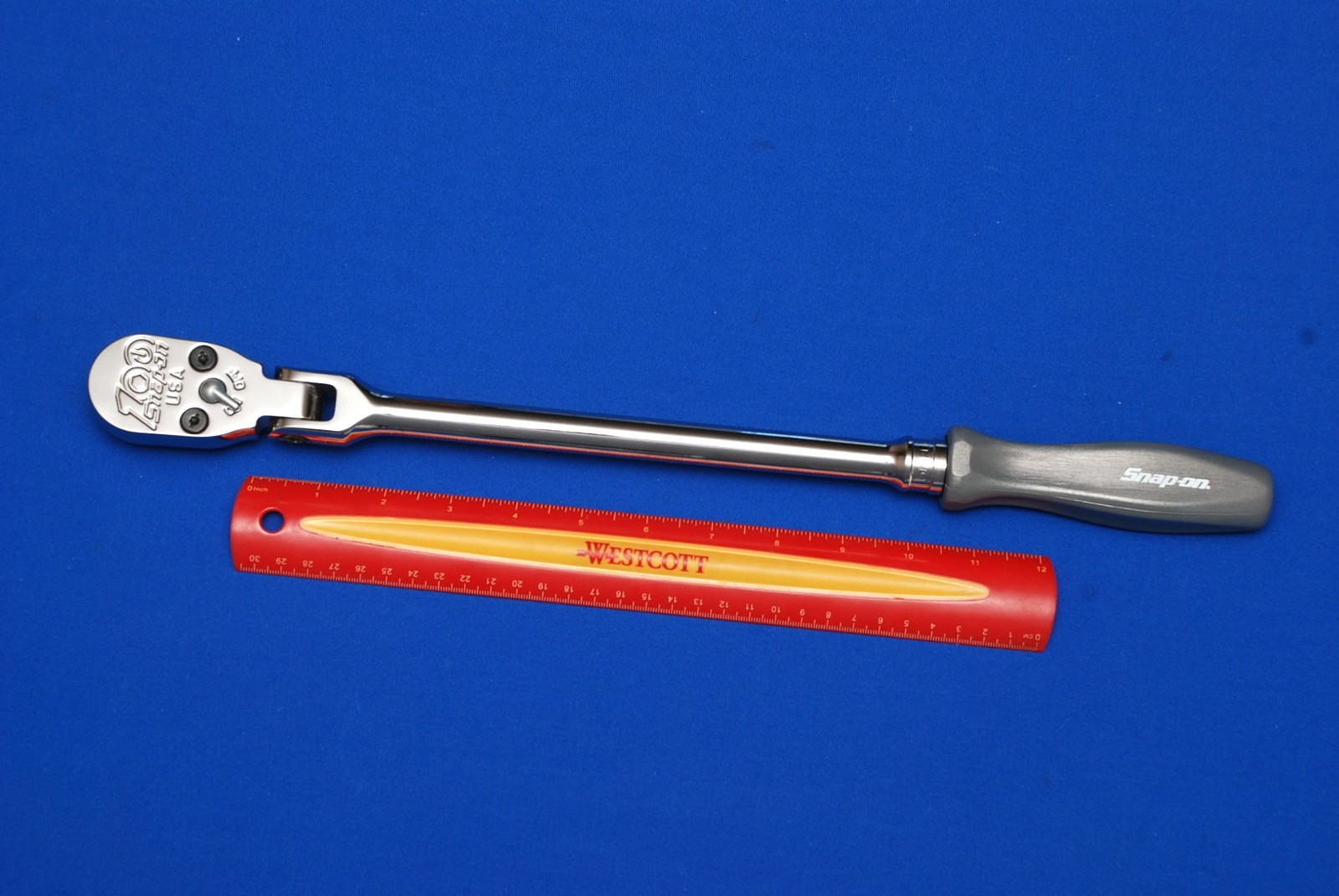 Snap-on NEW 1/2″ Drive 100th Anniversary Dark Titanium Grey Flex-Head Ratchet