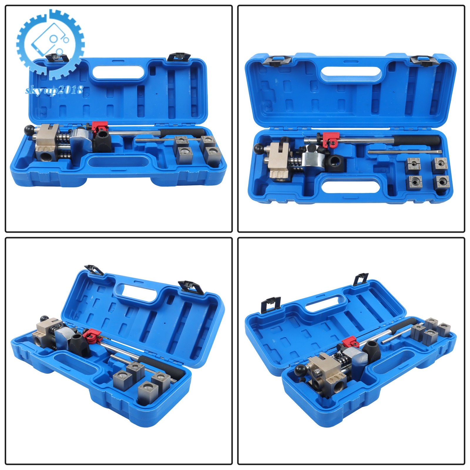 Brake Line Flaring Tool For 3/16″ 1/4″ 5/16″ 3/8″ and 4.75mm Tubing with Box
