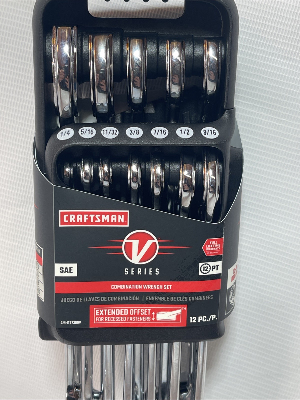 Craftsman 12 Pc V-Series Combination Wrench Sae (CMMT87300V) New