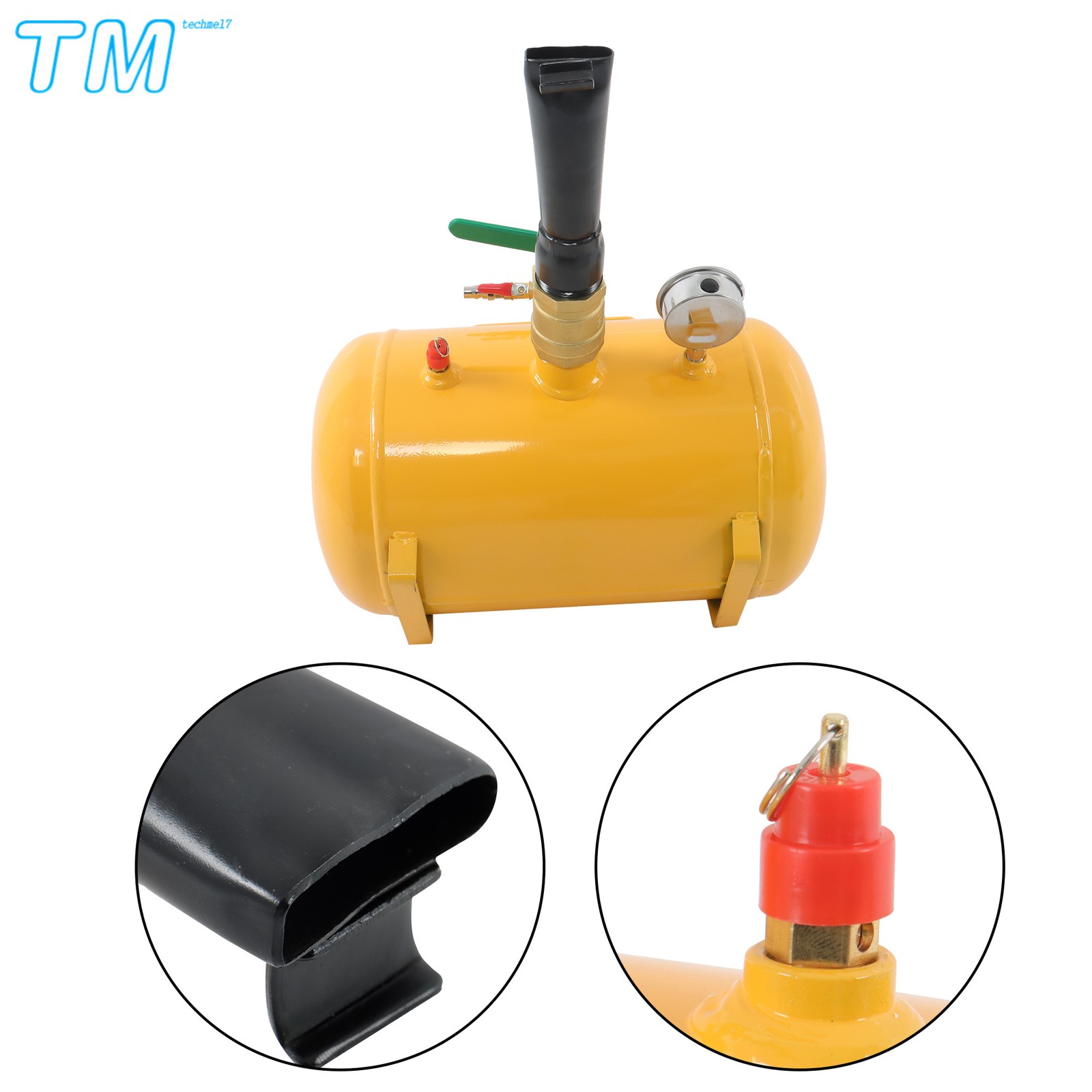 5 Gallon 145 psi Yellow Heavy Duty Air Tire Bead Seater Blaster Seating Tool