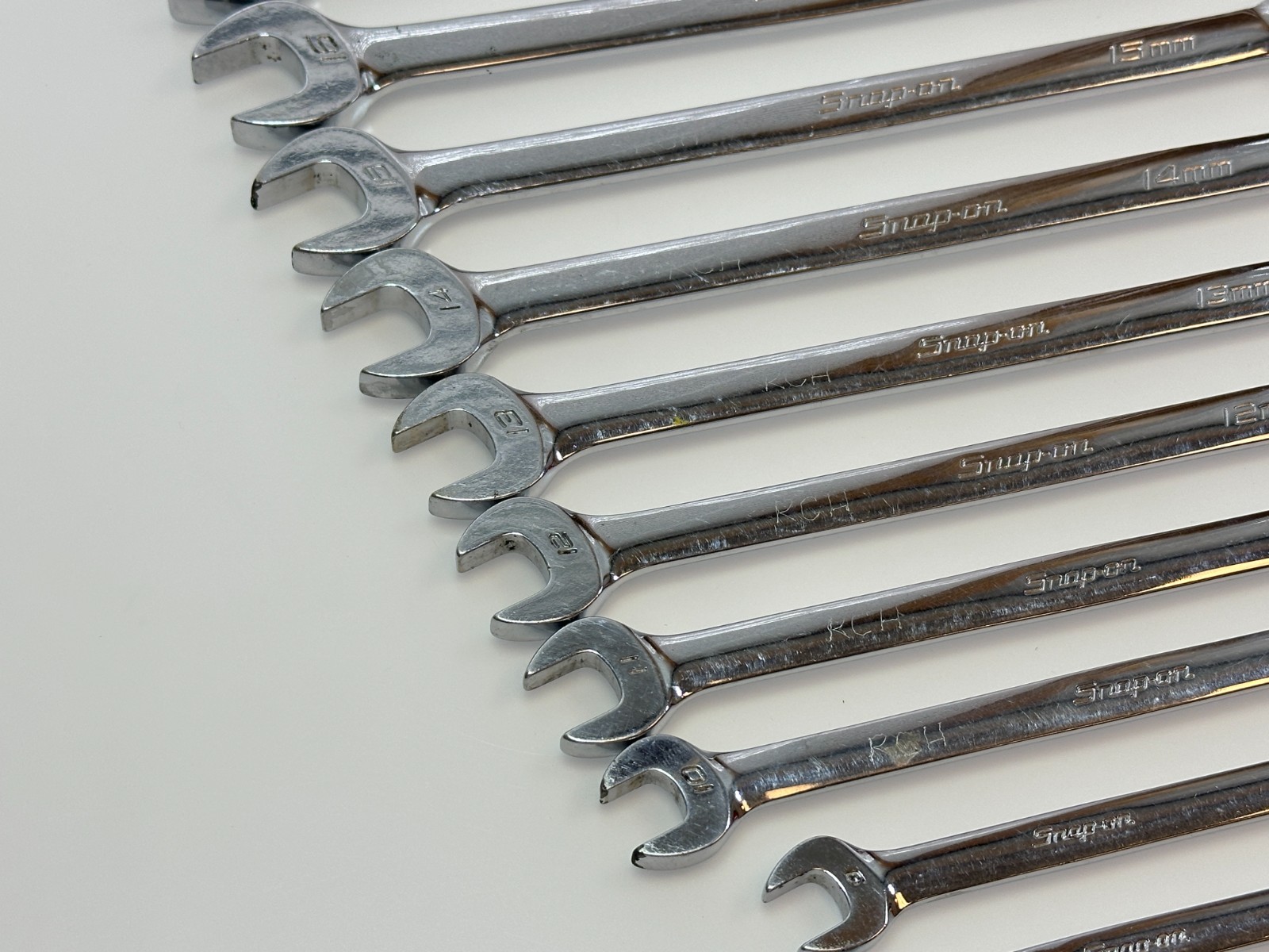 🇺🇸 Snap On Tools USA 14pc Metric 6-19mm Combination Wrench Set OEXM710 + 6-9mm