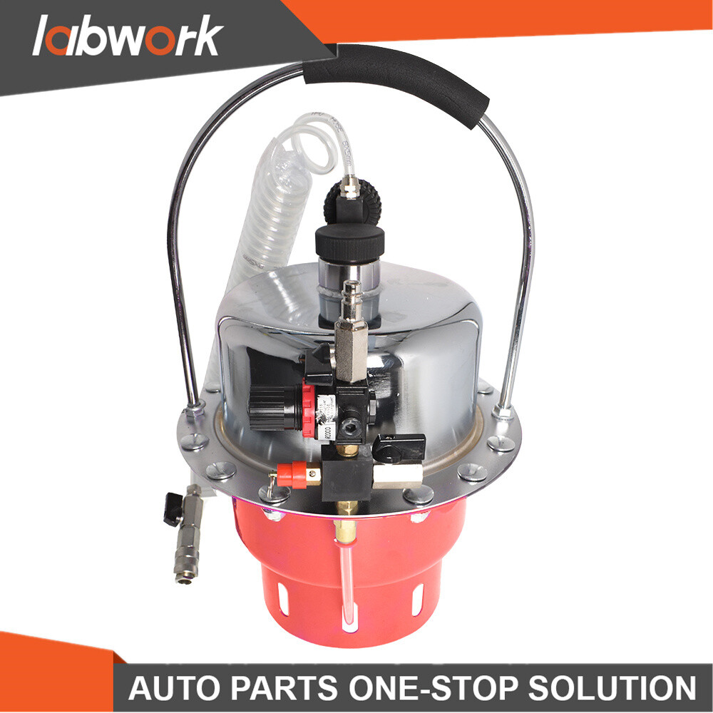 Labwork Portable Pneumatic Air Pressure Kit Brake & Clutch Bleeder Valve System