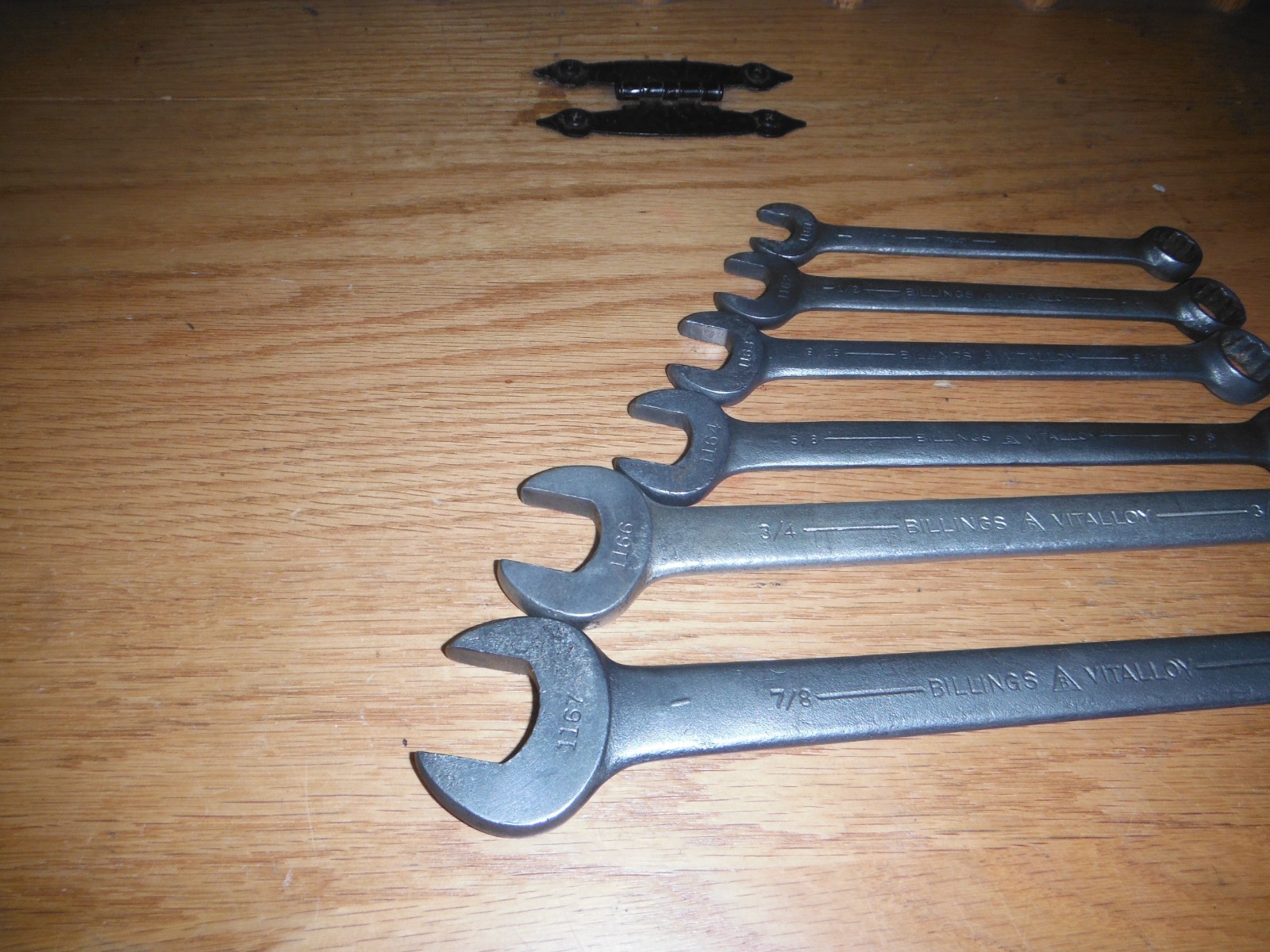 Vintage – BILLINGS VITALLOY – 7/16-7/8″ 12 Point – 6 pcs. Wrench Set USA