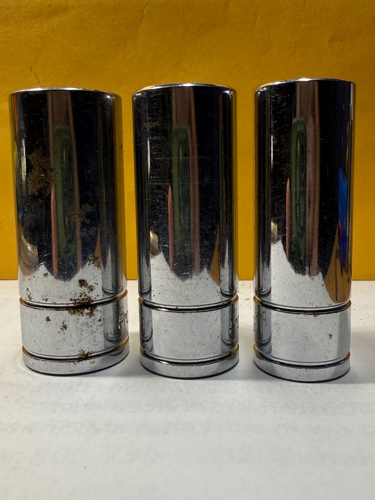 Pro-Grade 13305 5/8″-13306 11/16”-13307 3/4” Deep Socket 6 Point, 3 /8″ Drive