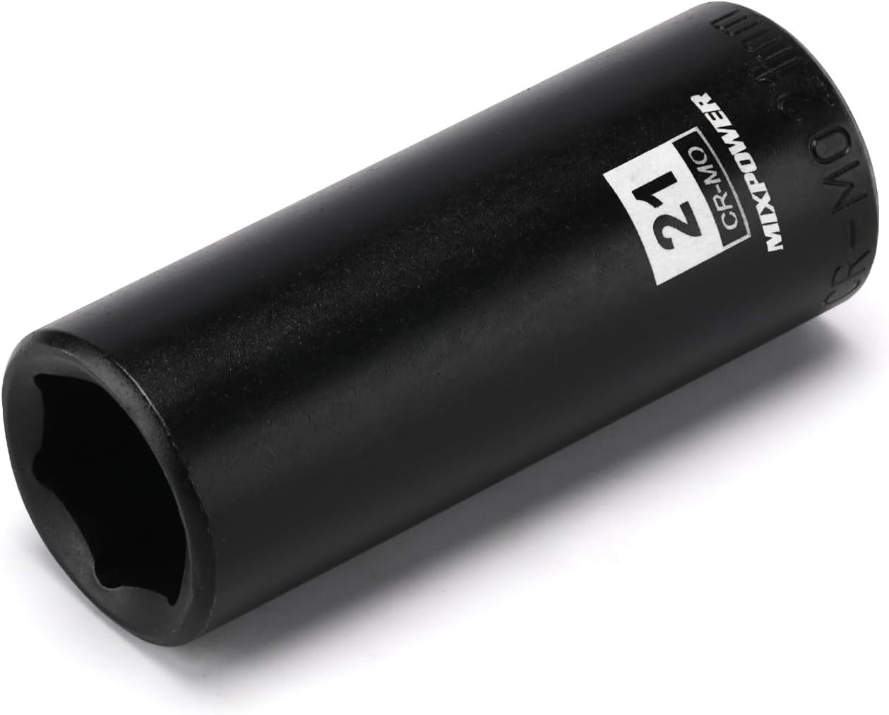 21mm Deep Impact Socket, 1/2 Inch Drive, 6 Point, CR-MO Steel
