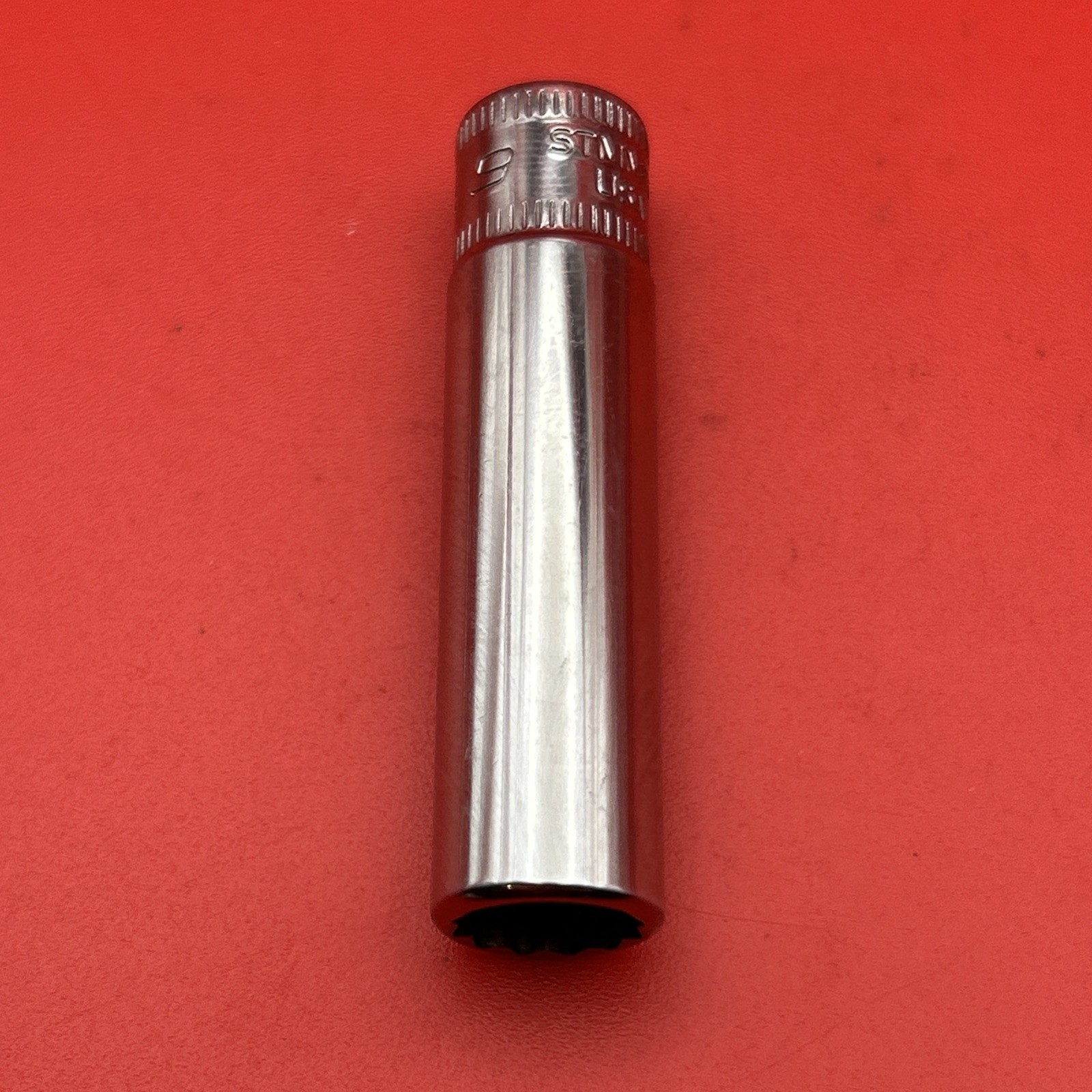 SNAP-ON STMMD9 1/4″ Drive 12 Point Metric 9mm Deep Chrome Socket NICE!!!