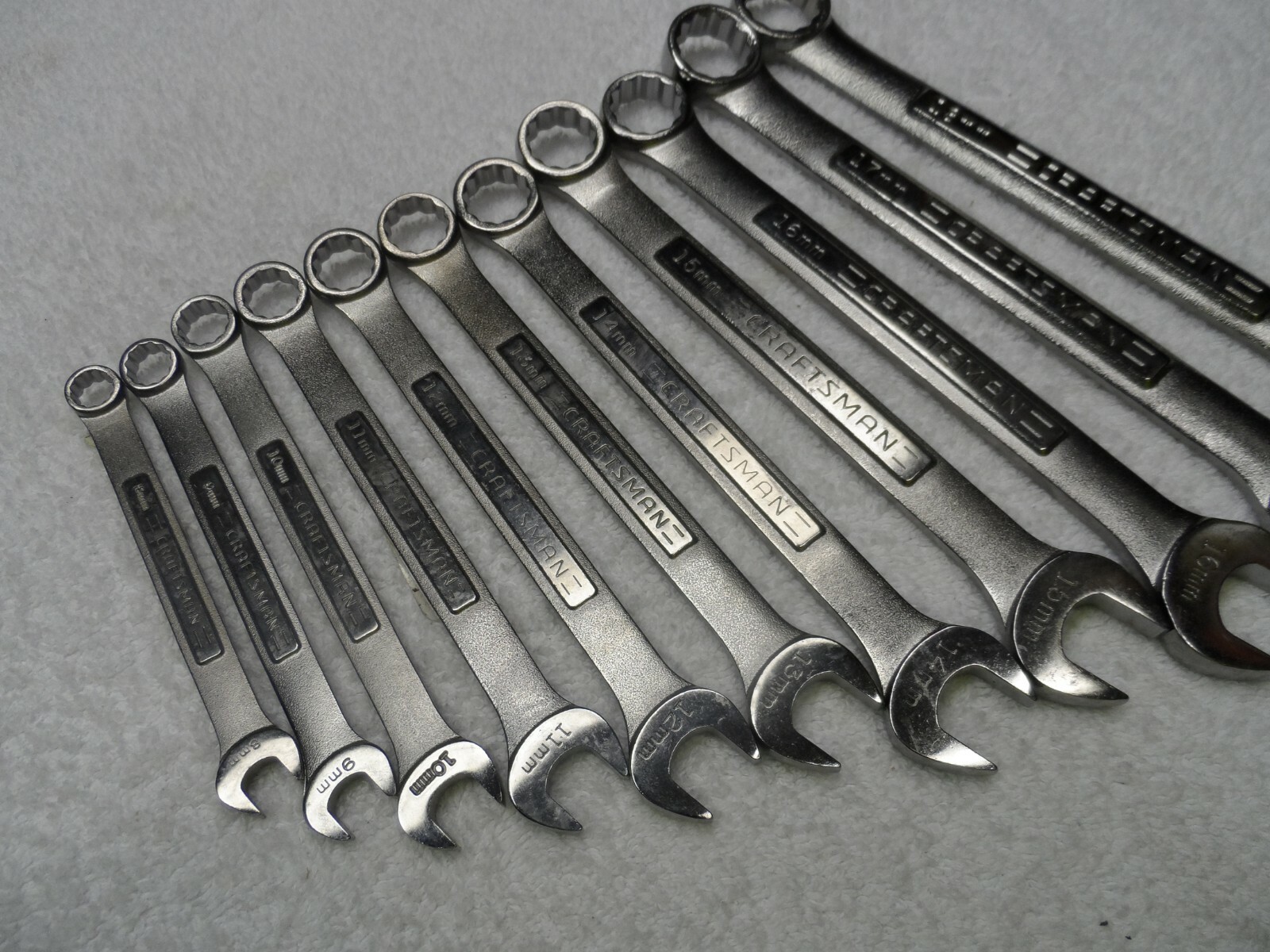 Craftsman Metric MM Combination Wrench Set, USA NOS, 12 pt, 8 to 18mm – 11 pcs
