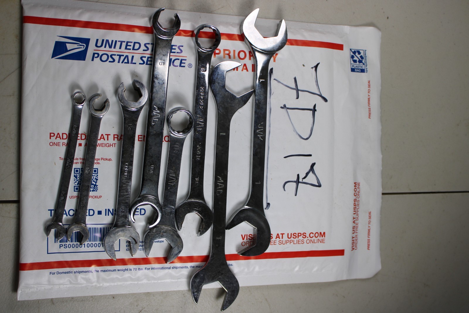 MAC Metric and sae short open end box end 12 pt Line/Flare Nut Wrenches Lot Of 7