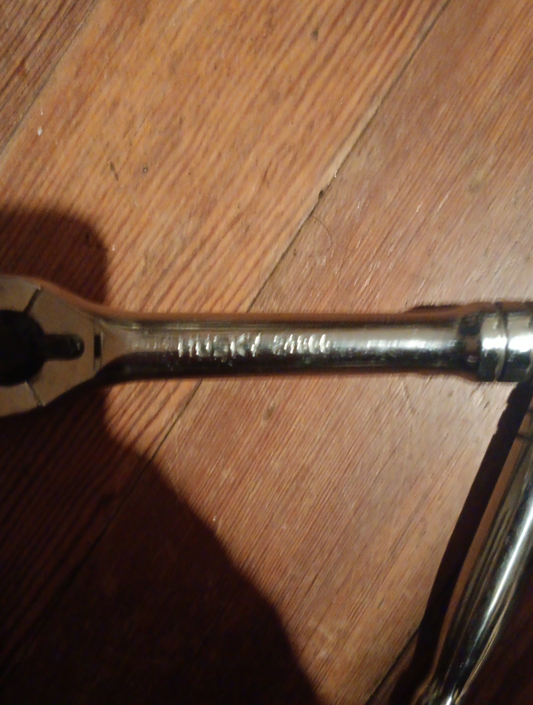 Vtg Husky Black&Chrome Ratchet 1/2″Drive 24800 10″ Long+3/8″ Drive 22800 7 3/4″